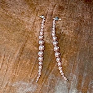 🍓 Kate Spade 🍓 Pink Pearl Linear Earrings